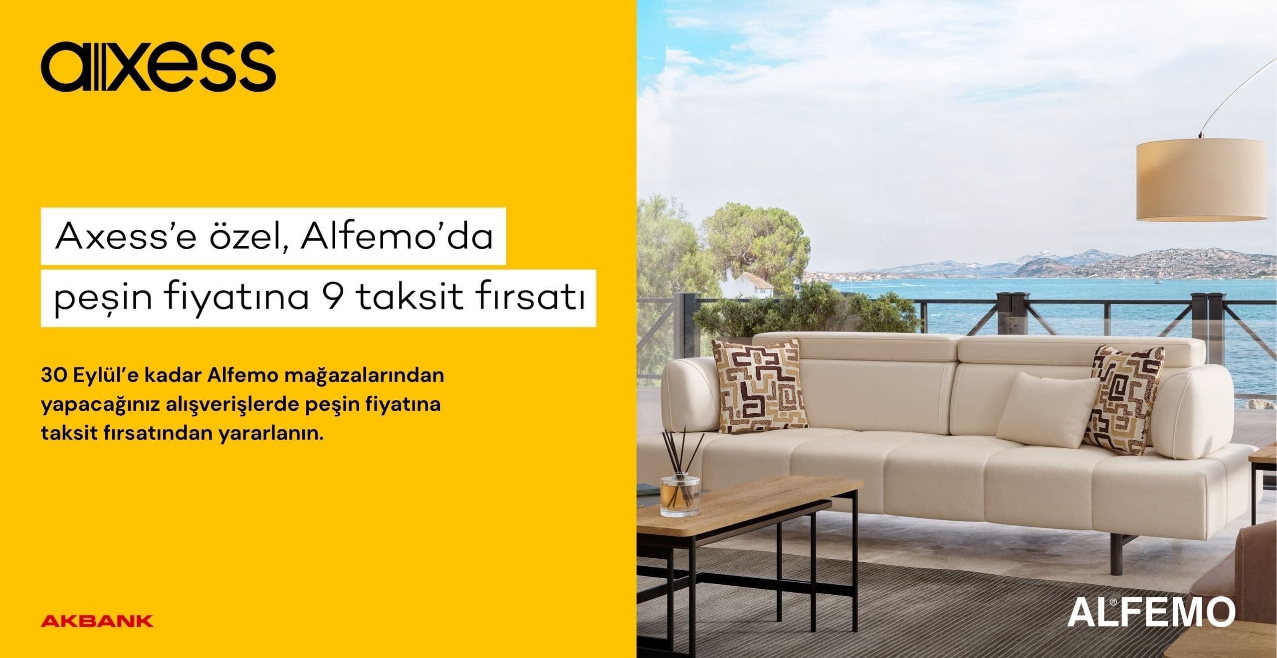 Alfemo Peşin Fiyatına 9 Taksit